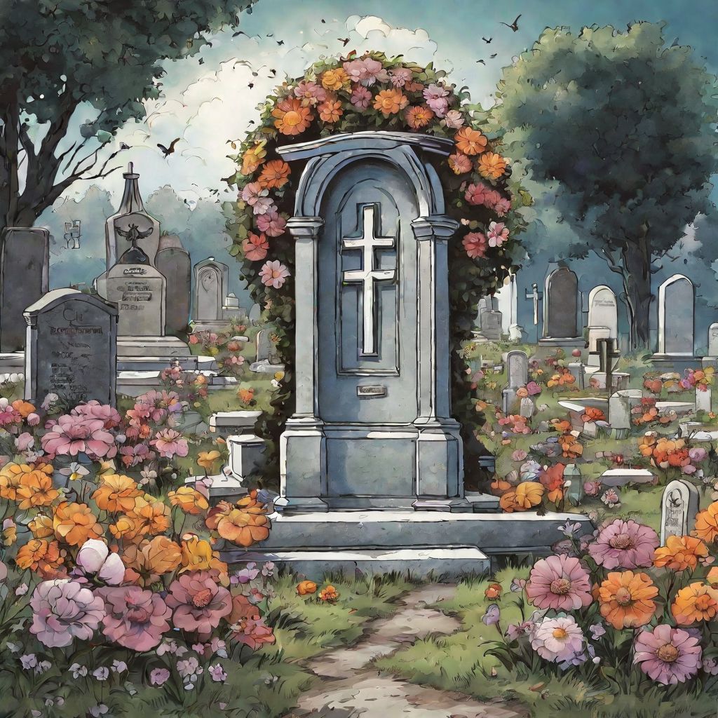 Фото Кладбище с цветами сонник